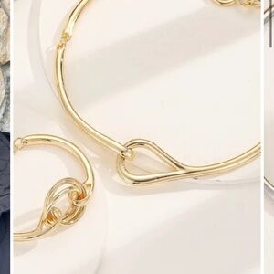 Forever Necklace and Bracelet (gold color)